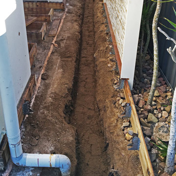 Trenching and locating pipes