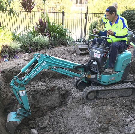 Excavating with Active Mini Diggers